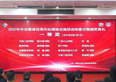喜报！外国语学院教师在“2025年外语微课优秀作品征集与交流活动”中荣获全国一等奖